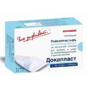 ВСЕ ЗАЖИВЕТ ДОКАПЛАСТ ПЛАСТЫРЬ А/МИКРОБН. МИРАМИСТИН 6Х10СМ. №25 ВСЕ ЗАЖИВЕТ ДОКАПЛАСТ ПЛАСТЫРЬ А/МИКРОБН. МИРАМИСТИН 6Х10СМ. №25