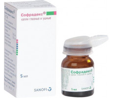 СОФРАДЕКС 5МЛ. ГЛ./УШНЫЕ КАПЛИ ФЛ.