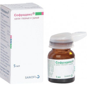 СОФРАДЕКС 5МЛ. ГЛ./УШНЫЕ КАПЛИ ФЛ. СОФРАДЕКС 5МЛ. ГЛ./УШНЫЕ КАПЛИ ФЛ.