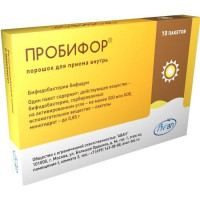 ПРОБИФОР 500МЛН.КОЕ 850МГ. №10 ПОР. Д/ПРИЕМА ВНУТРЬ ПАК. /ПАРТНЕР/ПРОБИОФАРМ/АВАН/