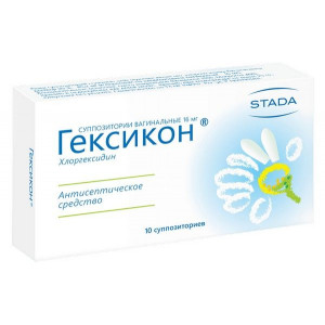 ГЕКСИКОН 16МГ. №10 СУПП.ВАГ. /НИЖФАРМ/ ГЕКСИКОН 16МГ. №10 СУПП.ВАГ. /НИЖФАРМ/