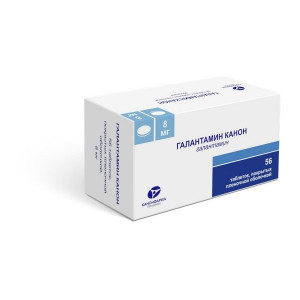 ГАЛАНТАМИН 8МГ. №56 ТАБ. П/П/О /КАНОНФАРМА/ ГАЛАНТАМИН 8МГ. №56 ТАБ. П/П/О /КАНОНФАРМА/