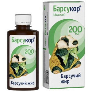 БАРСУКОР БАРСУЧИЙ ЖИР 200МЛ. ФЛ. БАРСУКОР БАРСУЧИЙ ЖИР 200МЛ. ФЛ.