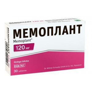 МЕМОПЛАНТ 120МГ. №30 ТАБ. П/П/О МЕМОПЛАНТ 120МГ. №30 ТАБ. П/П/О