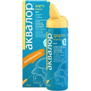 АКВАЛОР ФОРТЕ МИНИ 50МЛ. НАЗАЛ.ДУШ АКВАЛОР ФОРТЕ МИНИ 50МЛ. НАЗАЛ.ДУШ