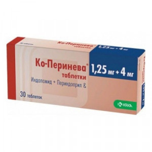 КО-ПЕРИНЕВА 1,25МГ.+4МГ. №30 ТАБ. /KRKA/ КО-ПЕРИНЕВА 1,25МГ.+4МГ. №30 ТАБ. /KRKA/