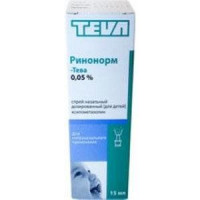 РИНОНОРМ 0,05% 35МКГ/ДОЗА 15МЛ. Д/ДЕТЕЙ НАЗАЛ.СПРЕЙ ФЛ. /ТЕВА/МЕРКЛЕ/