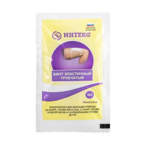 ИНТЕКС БИНТ ТРУБЧ. ЛАТЕКСНО-ПОЛИЭФ. 15Х3,5СМ. Р.5 №1 ИНТЕКС БИНТ ТРУБЧ. ЛАТЕКСНО-ПОЛИЭФ. 15Х3,5СМ. Р.5 №1