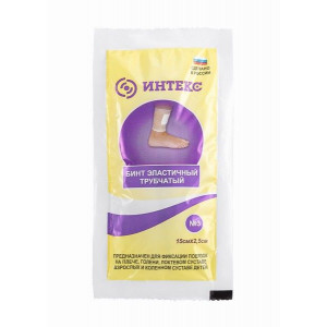 ИНТЕКС БИНТ ТРУБЧ. ЛАТЕКСНО-ПОЛИЭФ. 15Х2,5СМ. Р.3 №1 ИНТЕКС БИНТ ТРУБЧ. ЛАТЕКСНО-ПОЛИЭФ. 15Х2,5СМ. Р.3 №1