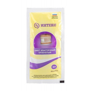 ИНТЕКС БИНТ ТРУБЧ. ЛАТЕКСНО-ПОЛИЭФ. 20Х4,0СМ. Р.6 №1 ИНТЕКС БИНТ ТРУБЧ. ЛАТЕКСНО-ПОЛИЭФ. 20Х4,0СМ. Р.6 №1
