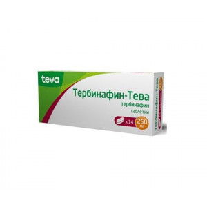ТЕРБИНАФИН-ТЕВА 250МГ. №14 ТАБ. ТЕРБИНАФИН-ТЕВА 250МГ. №14 ТАБ.