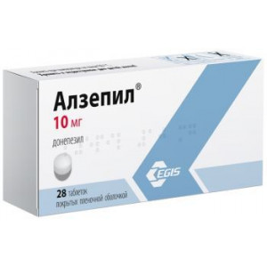 АЛЗЕПИЛ 10МГ. №28 ТАБ. П/О АЛЗЕПИЛ 10МГ. №28 ТАБ. П/О