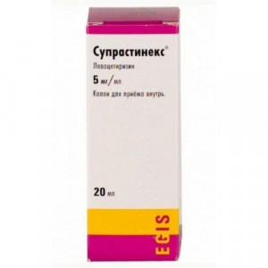 СУПРАСТИНЕКС 5МГ/МЛ. 20МЛ. КАПЛИ Д/ПРИЕМА ВНУТРЬ ФЛ. СУПРАСТИНЕКС 5МГ/МЛ. 20МЛ. КАПЛИ Д/ПРИЕМА ВНУТРЬ ФЛ.