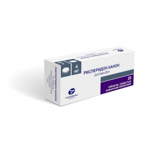 РИСПЕРИДОН 4МГ. №20 ТАБ. П/П/О /КАНОНФАРМА/ РИСПЕРИДОН 4МГ. №20 ТАБ. П/П/О /КАНОНФАРМА/