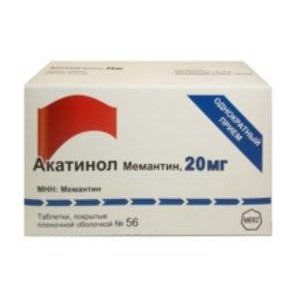 АКАТИНОЛ МЕМАНТИН 20МГ. №56 ТАБ. П/П/О /МЕРЦ ФАРМА/ АКАТИНОЛ МЕМАНТИН 20МГ. №56 ТАБ. П/П/О /МЕРЦ ФАРМА/