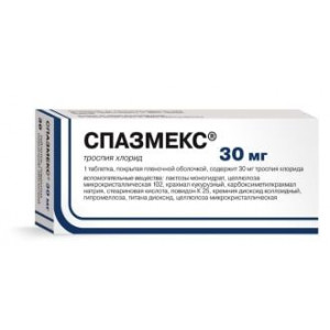 СПАЗМЕКС 30МГ. №30 ТАБ. П/О СПАЗМЕКС 30МГ. №30 ТАБ. П/О