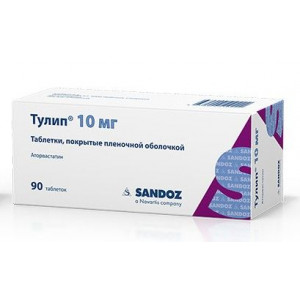 ТУЛИП 10МГ. №90 ТАБ. П/О /ЛЕК/ ТУЛИП 10МГ. №90 ТАБ. П/О /ЛЕК/