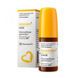 ИЗАКАРДИН 1,25МГ/ДОЗА 300ДОЗ 15МЛ. СПРЕЙ ПОДЪЯЗЫЧ. /ФАРМАМЕД/МИКРОХИМ/ ИЗАКАРДИН 1,25МГ/ДОЗА 300ДОЗ 15МЛ. СПРЕЙ ПОДЪЯЗЫЧ. /ФАРМАМЕД/МИКРОХИМ/