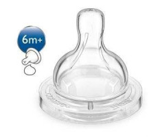 АВЕНТ СОСКА КЛАССИК Д/ГУСТЫХ ЖИДКОСТЕЙ СИЛИК. №2 6+ /АРТ.80627/636/27/ [AVENT]