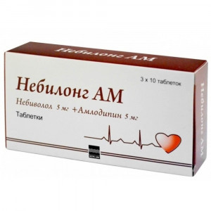НЕБИЛОНГ АМ 5МГ.+5МГ. №30 ТАБ.