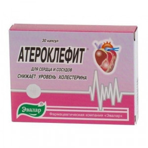 АТЕРОКЛЕФИТ БИО 250МГ. №30 КАПС. /ЭВАЛАР/ АТЕРОКЛЕФИТ БИО 250МГ. №30 КАПС. /ЭВАЛАР/