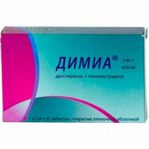 ДИМИА 3МГ.+0,02МГ. №24+4 (28) ТАБ. П/О /ГЕДЕОН РИХТЕР/ ДИМИА 3МГ.+0,02МГ. №24+4 (28) ТАБ. П/О /ГЕДЕОН РИХТЕР/