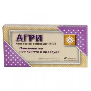 АГРИ (АНТИГРИППИН ГОМЕОП.) №40 ТАБ. АГРИ (АНТИГРИППИН ГОМЕОП.) №40 ТАБ.