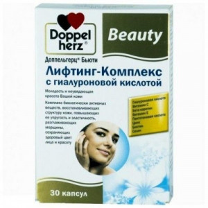 ДОППЕЛЬГЕРЦ БЬЮТИ ЛИФТИНГ-КОМПЛЕКС ГИАЛУРОН.К-ТА 565МГ. №30 КАПС. ДОППЕЛЬГЕРЦ БЬЮТИ ЛИФТИНГ-КОМПЛЕКС ГИАЛУРОН.К-ТА 565МГ. №30 КАПС.