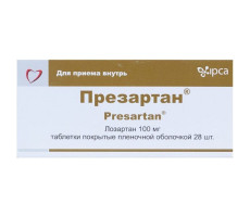 ПРЕЗАРТАН 100МГ. №28 ТАБ. П/П/О /ИПКА/