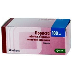 ЛОРИСТА 100МГ. №90 ТАБ. П/П/О /KRKA/ ЛОРИСТА 100МГ. №90 ТАБ. П/П/О /KRKA/