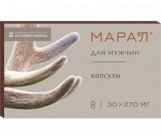МАРАЛ Д/МУЖЧИН 270МГ. №30 КАПС. /АЛТАЙВИТАМИНЫ/