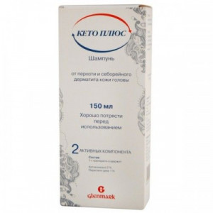 КЕТО ПЛЮС ШАМПУНЬ 150МЛ. КЕТО ПЛЮС ШАМПУНЬ 150МЛ.