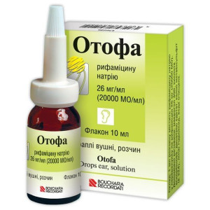 ОТОФА 2,6% 10МЛ. УШНЫЕ КАПЛИ +ПИП. /БУШАРА/ФАРМАСТЕР/ ОТОФА 2,6% 10МЛ. УШНЫЕ КАПЛИ +ПИП. /БУШАРА/ФАРМАСТЕР/