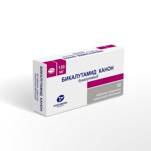 БИКАЛУТАМИД-КАНОН 150МГ. №30 ТАБ. П/П/О /КАНОНФАРМА/ БИКАЛУТАМИД-КАНОН 150МГ. №30 ТАБ. П/П/О /КАНОНФАРМА/
