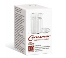 СЕГИДРИН 60МГ. №50 ТАБ.КШ/РАСТВ. П/О /ФАРМАСИНТЕЗ/ФАРМПРОЕКТ/