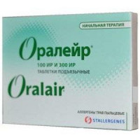 ОРАЛЕЙР АЛЛЕРГЕН ПЫЛЬЦЫ ЛУГОВЫХ ТРАВ 100ИР №3 +300ИР №28 (№31) ТАБ. ПОДЪЯЗЫЧ.