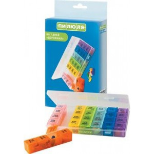 ТАБЛЕТНИЦА-КОНТЕЙНЕР ПИЛЮЛЯ 7 ДНЕЙ ДОРОЖНАЯ /АРТ.3760/ ТАБЛЕТНИЦА-КОНТЕЙНЕР ПИЛЮЛЯ 7 ДНЕЙ ДОРОЖНАЯ /АРТ.3760/