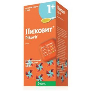 ПИКОВИТ 150МЛ. 1+ СИРОП ФЛ. /KRKA/ ПИКОВИТ 150МЛ. 1+ СИРОП ФЛ. /KRKA/