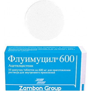 ФЛУИМУЦИЛ 600МГ. №10 ШИП.ТАБ. /ЗАМБОН/ ФЛУИМУЦИЛ 600МГ. №10 ШИП.ТАБ. /ЗАМБОН/