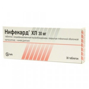 НИФЕКАРД ХЛ 30МГ. №30 ТАБ.ПРОЛОНГ.ВЫСВ. П/П/О /ЛЕК/ НИФЕКАРД ХЛ 30МГ. №30 ТАБ.ПРОЛОНГ.ВЫСВ. П/П/О /ЛЕК/