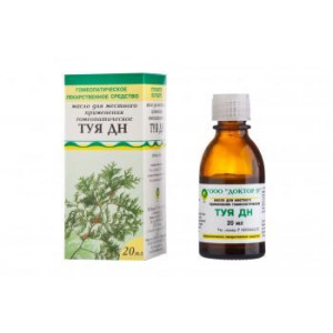 ДОКТОР Н ТУЯ ДН 20МЛ. №1 МАСЛО Д/МЕСТ.ПРИМ. ГОМЕОПАТ. ФЛ. ДОКТОР Н ТУЯ ДН 20МЛ. №1 МАСЛО Д/МЕСТ.ПРИМ. ГОМЕОПАТ. ФЛ.