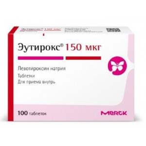 ЭУТИРОКС 150МКГ. №100 ТАБ. /МЕРК/ ЭУТИРОКС 150МКГ. №100 ТАБ. /МЕРК/