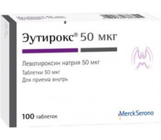 ЭУТИРОКС 50МКГ. №100 ТАБ. /МЕРК/