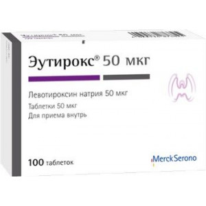ЭУТИРОКС 50МКГ. №100 ТАБ. /МЕРК/ ЭУТИРОКС 50МКГ. №100 ТАБ. /МЕРК/
