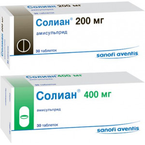 СОЛИАН 400МГ. №30 ТАБ. П/О СОЛИАН 400МГ. №30 ТАБ. П/О