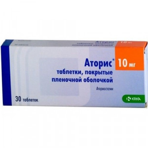 АТОРИС 10МГ. №30 ТАБ. П/П/О /KRKA/ АТОРИС 10МГ. №30 ТАБ. П/П/О /KRKA/