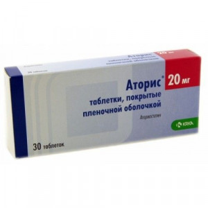 АТОРИС 20МГ. №30 ТАБ. П/П/О /KRKA/ АТОРИС 20МГ. №30 ТАБ. П/П/О /KRKA/