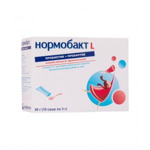 НОРМОБАКТ-L 3Г. №10 ПОР. Д/-Р-РА Д/ПРИЕМА ВНУТРЬ САШЕ НОРМОБАКТ-L 3Г. №10 ПОР. Д/-Р-РА Д/ПРИЕМА ВНУТРЬ САШЕ