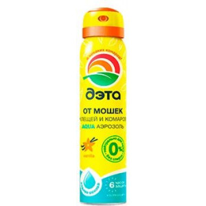 ДЭТА АКВА АЭРОЗОЛЬ П/МОШЕК,КОМАРОВ,КЛЕЩЕЙ 100МЛ. ДЭТА АКВА АЭРОЗОЛЬ П/МОШЕК,КОМАРОВ,КЛЕЩЕЙ 100МЛ.