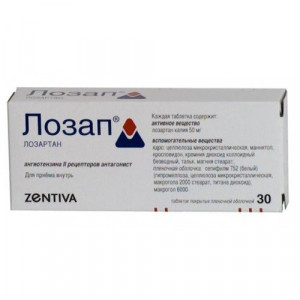 ЛОЗАП 50МГ. №30 ТАБ. П/П/О /САНОФИ/САНЕКА/ ЛОЗАП 50МГ. №30 ТАБ. П/П/О /САНОФИ/САНЕКА/